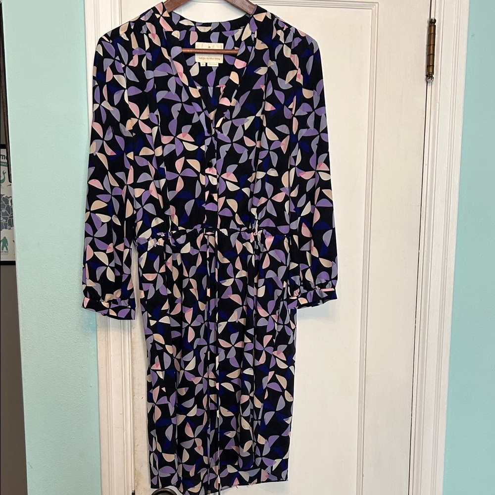 Kate Spade Multicolor Long Sleeve Dress